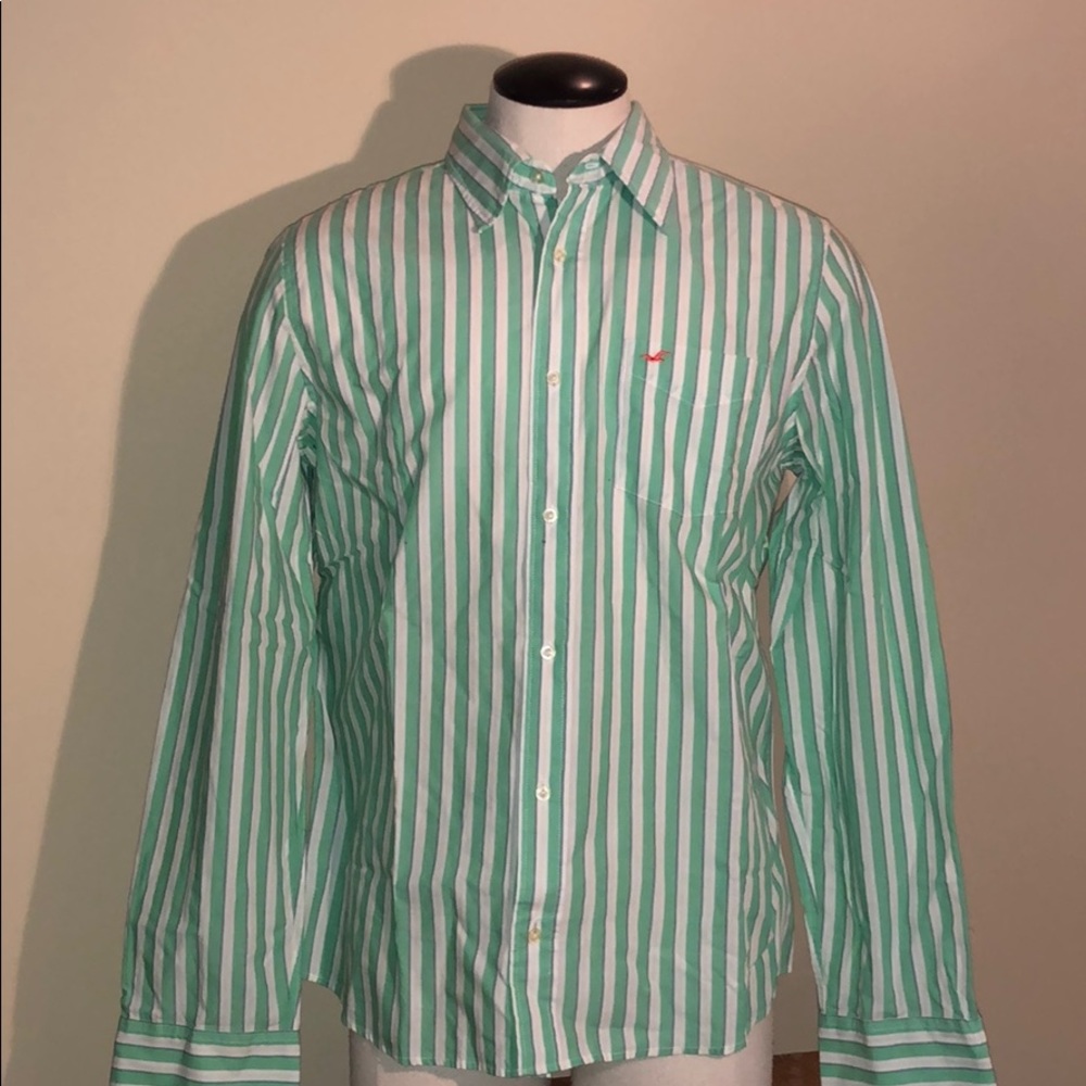 Hollister button down shirt.